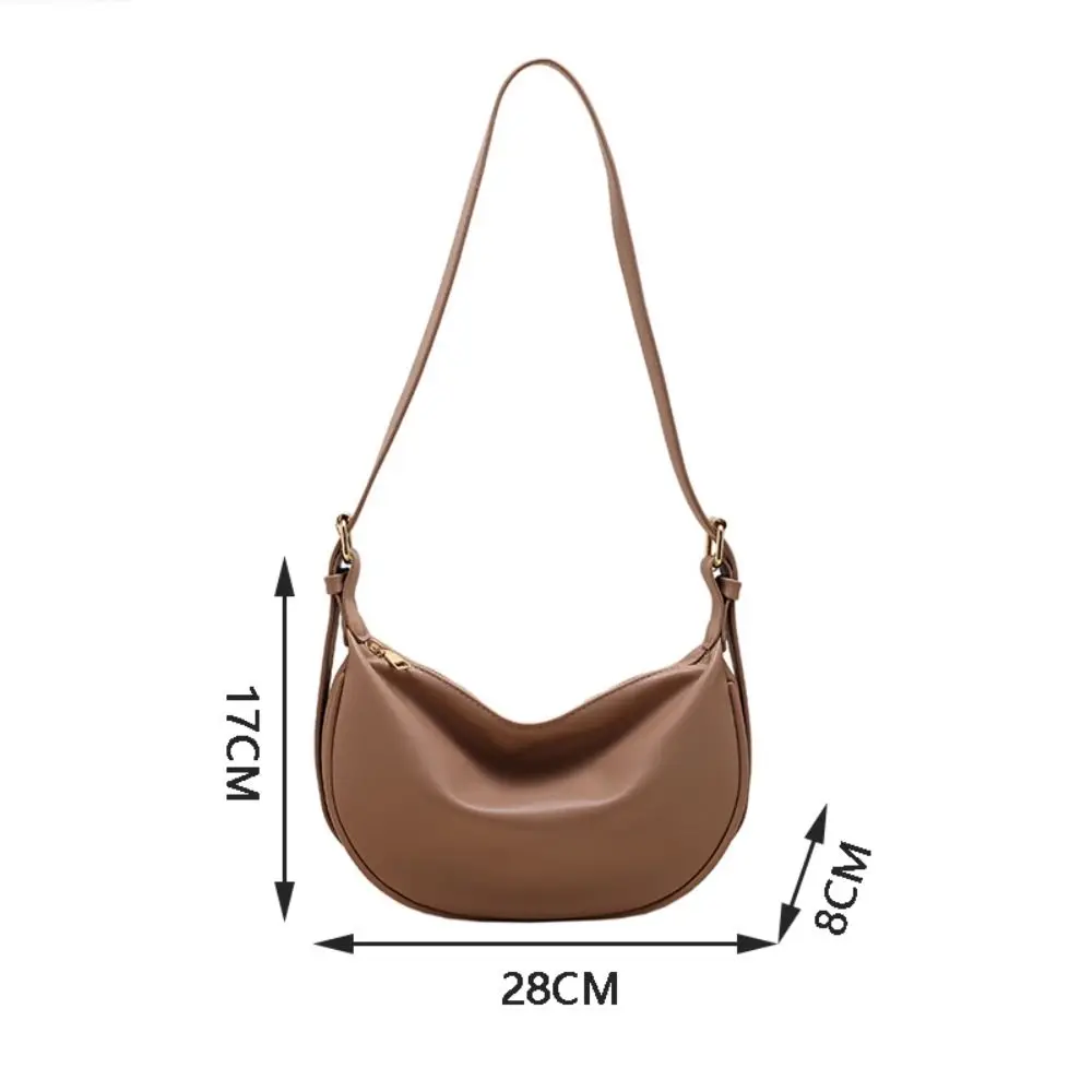 Bolso bandolera cruzado de cuero PU vintage gran capacidad Hobos