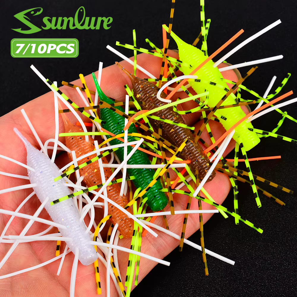 Caterpillar Sunlure – Carnada suave de gusano para lubina y atún - imagen 5