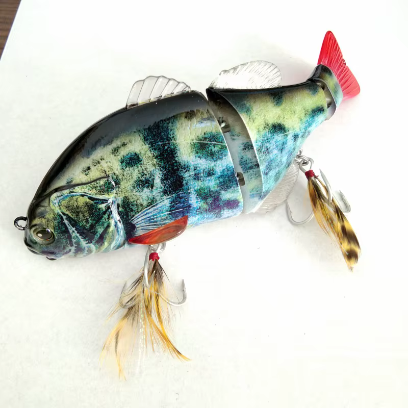 Swolfy Minnow flotante vibratorio para lubina con anzuelos fuertes - imagen 5
