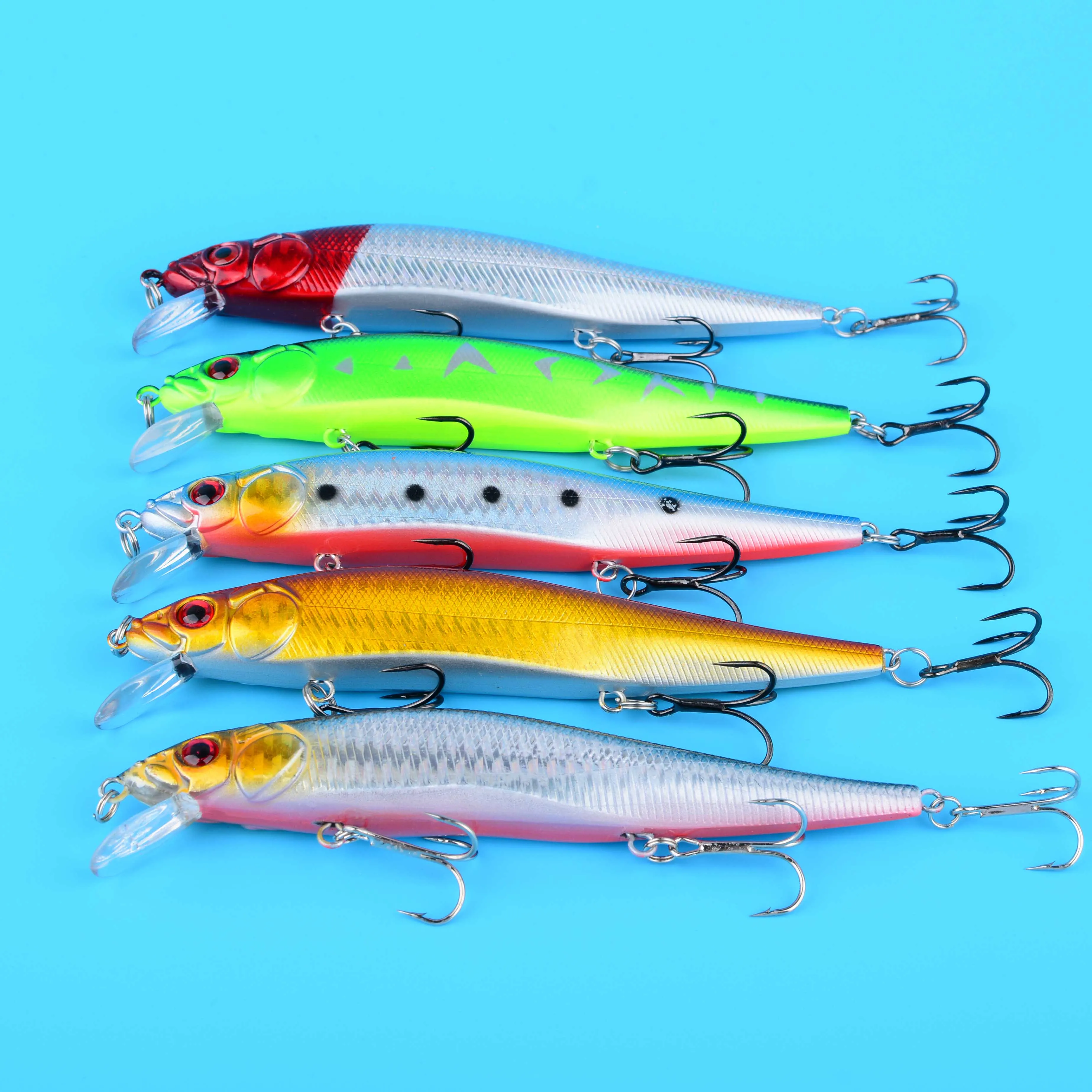 Jerkbait minnow duro flotante para lubina y pike con acción - imagen 5