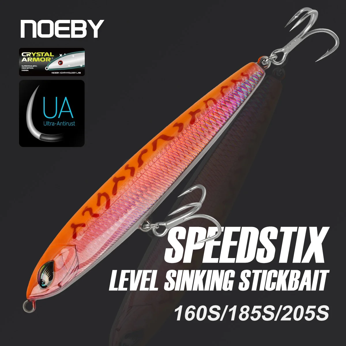 Noeby Stickbait hundimiento lápiz reforzado para pesca marina - imagen 4