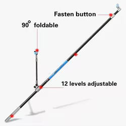 Soporte Telescópico Plegable para Cañas Carbono 2.1-3.0m