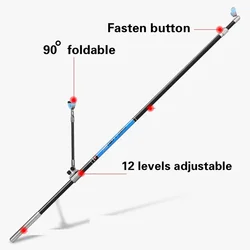 Soporte Telescópico Plegable para Cañas Carbono 2.1-3.0m
