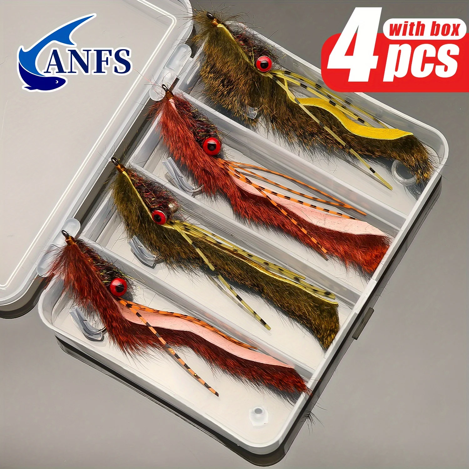 ANFS moscas Zonker hechas a mano para pesca a la mosca - imagen 5