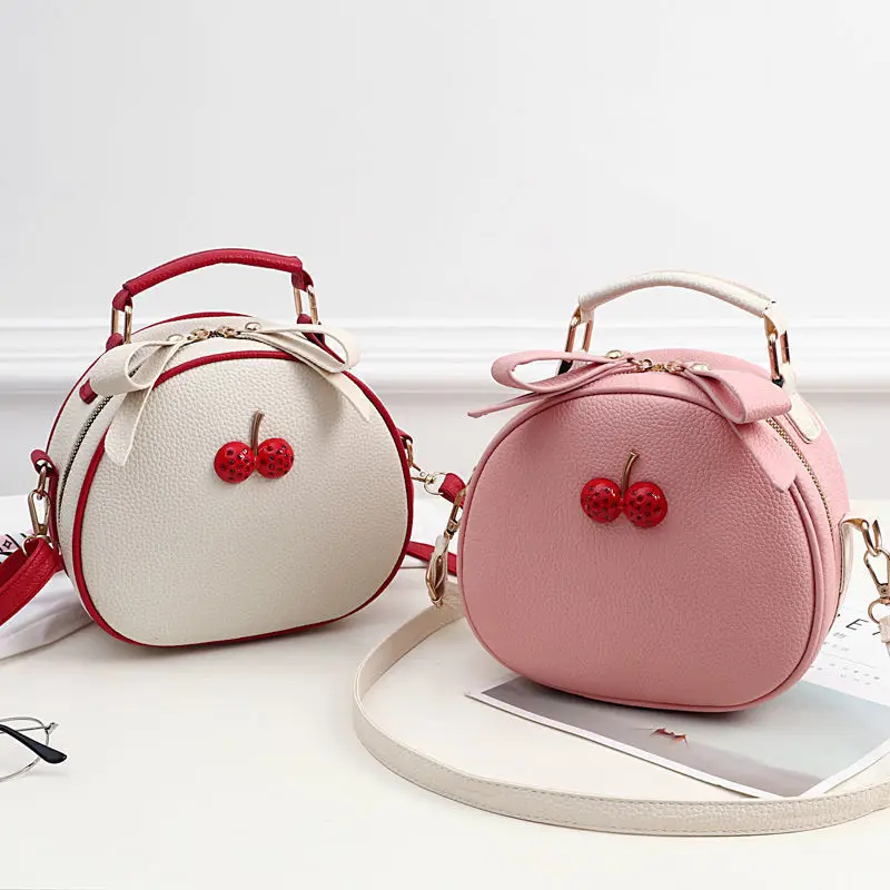 Mochila de pesca para mujer con bandolera y diseño litchi cereza - imagen 4