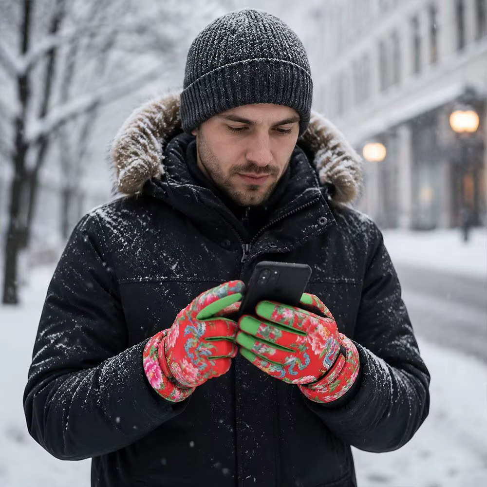 Puño impermeable de los guantes de nieve