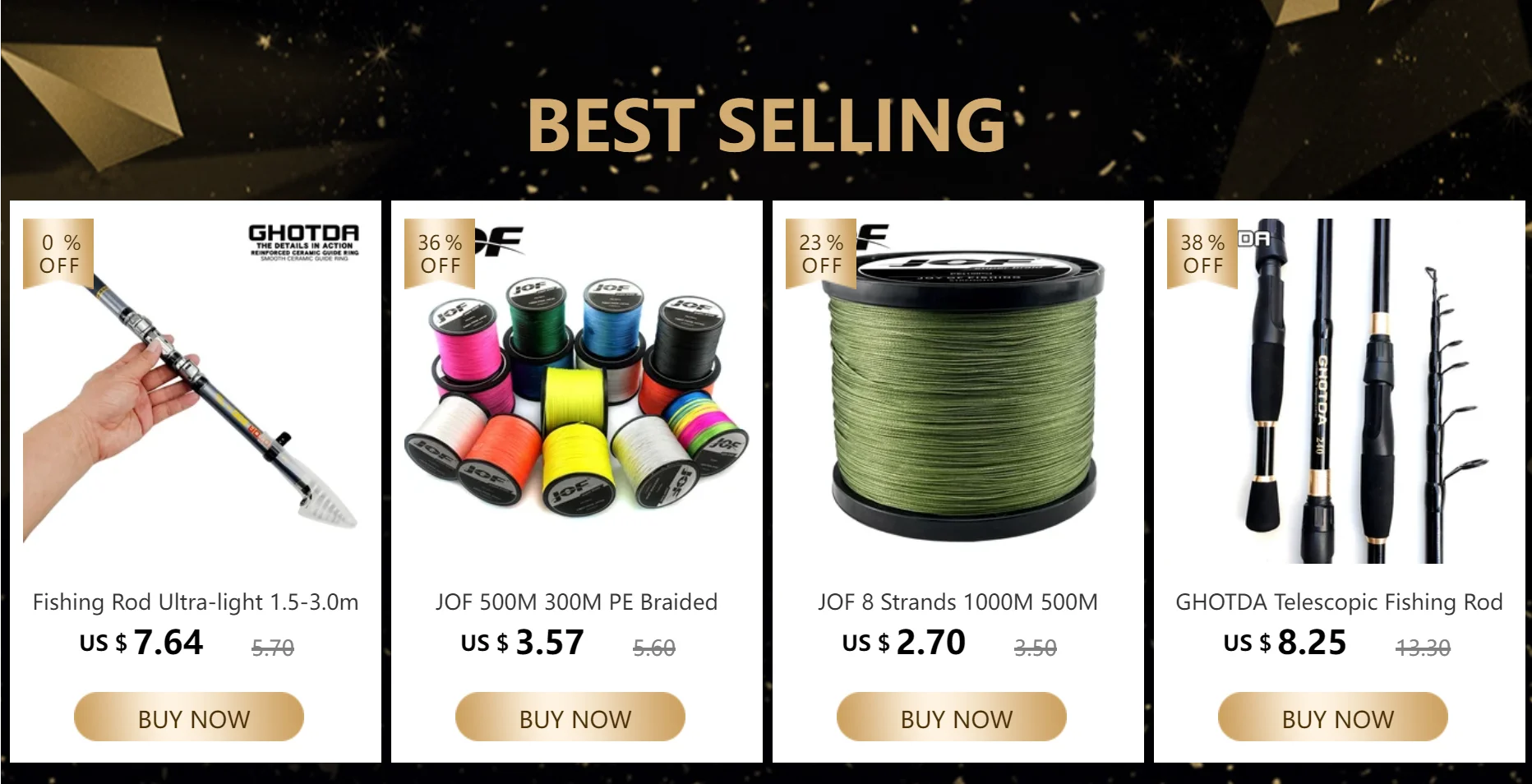 Vista frontal del carrete GHOTDA