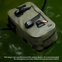 Bolsa de pesca doble capa TPU impermeable con bandolera y capacidad