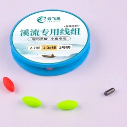 Silver Fish Líneas pre-atadas con anzuelo simple y flotador triple