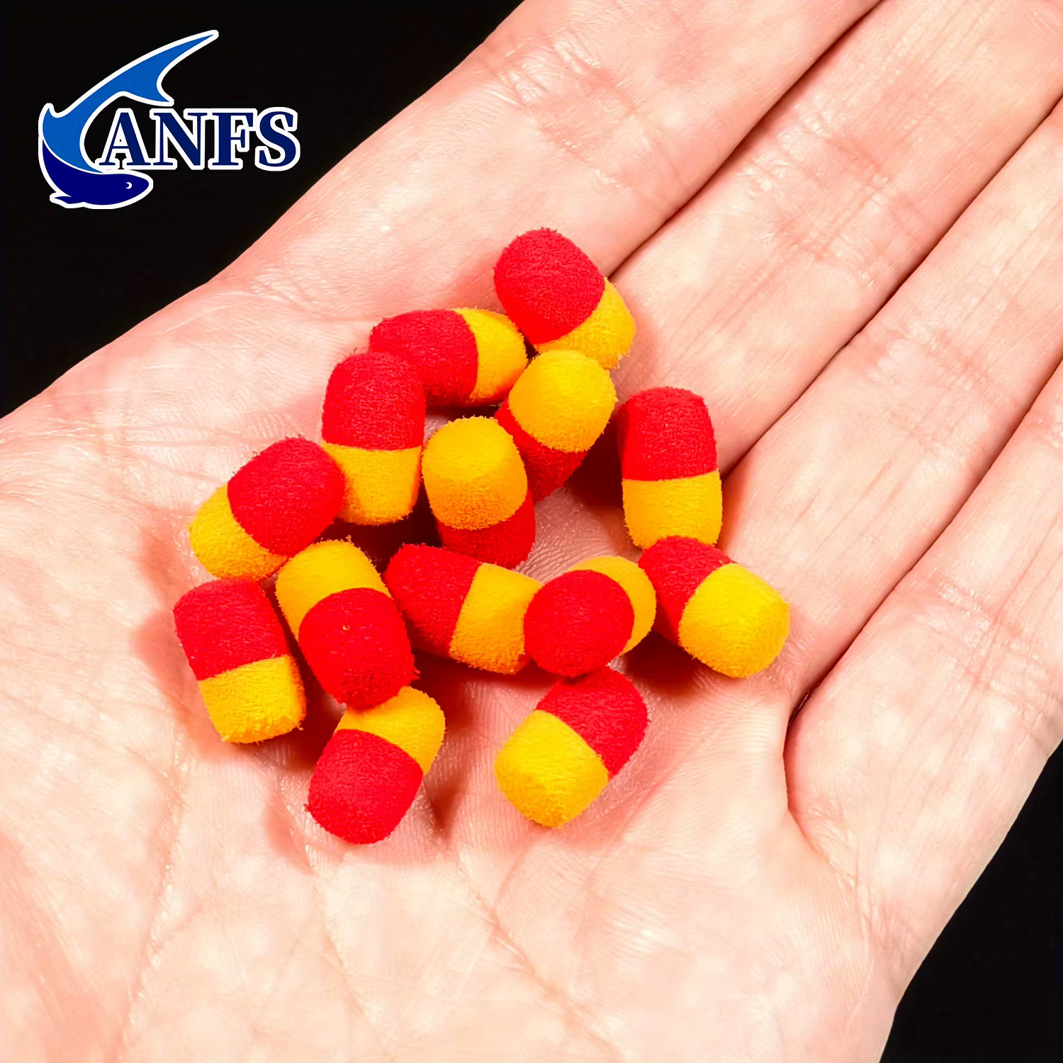 ANFS Cuentas de pesca flotantes doble color italiano para carpa - imagen 4