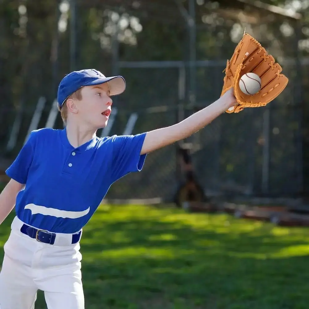 Guantes de bateo cuero PU para práctica béisbol exterior - imagen 3