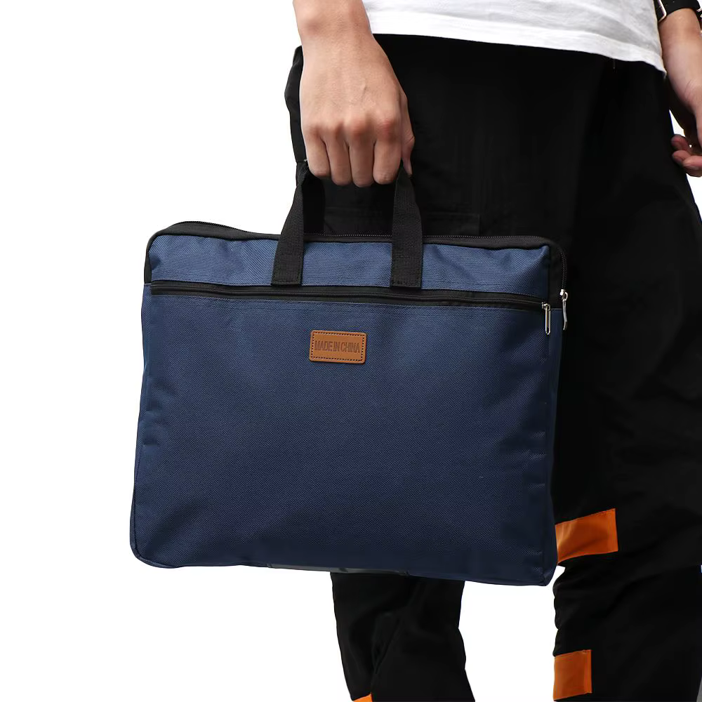 Bolsa de lona impermeable A4 con asa – Gran capacidad y doble capa - imagen 2