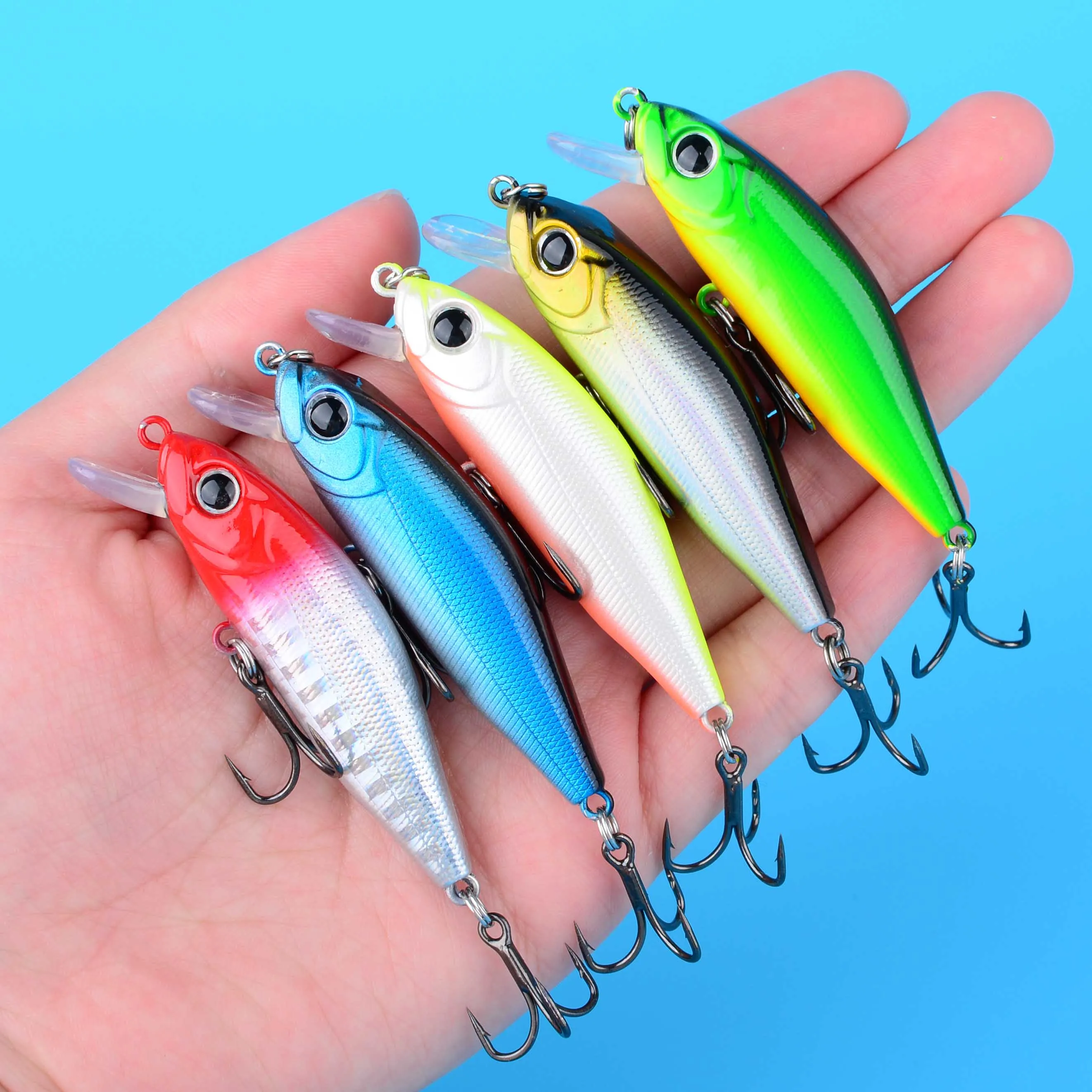 Wobbler Minnow cebo duro flotante para lubina rayada - imagen 5