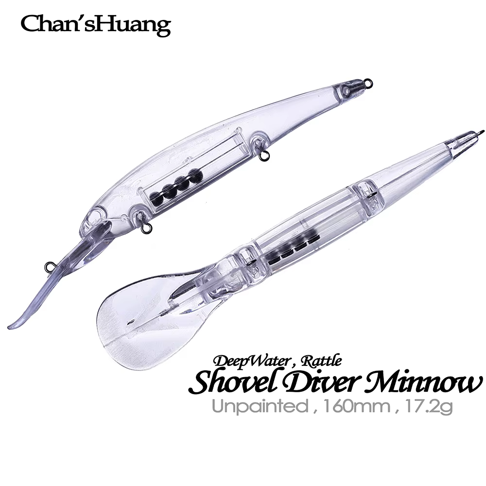 Chan's Huang Minnow Señuelo Buceo profundo blanco - imagen 2