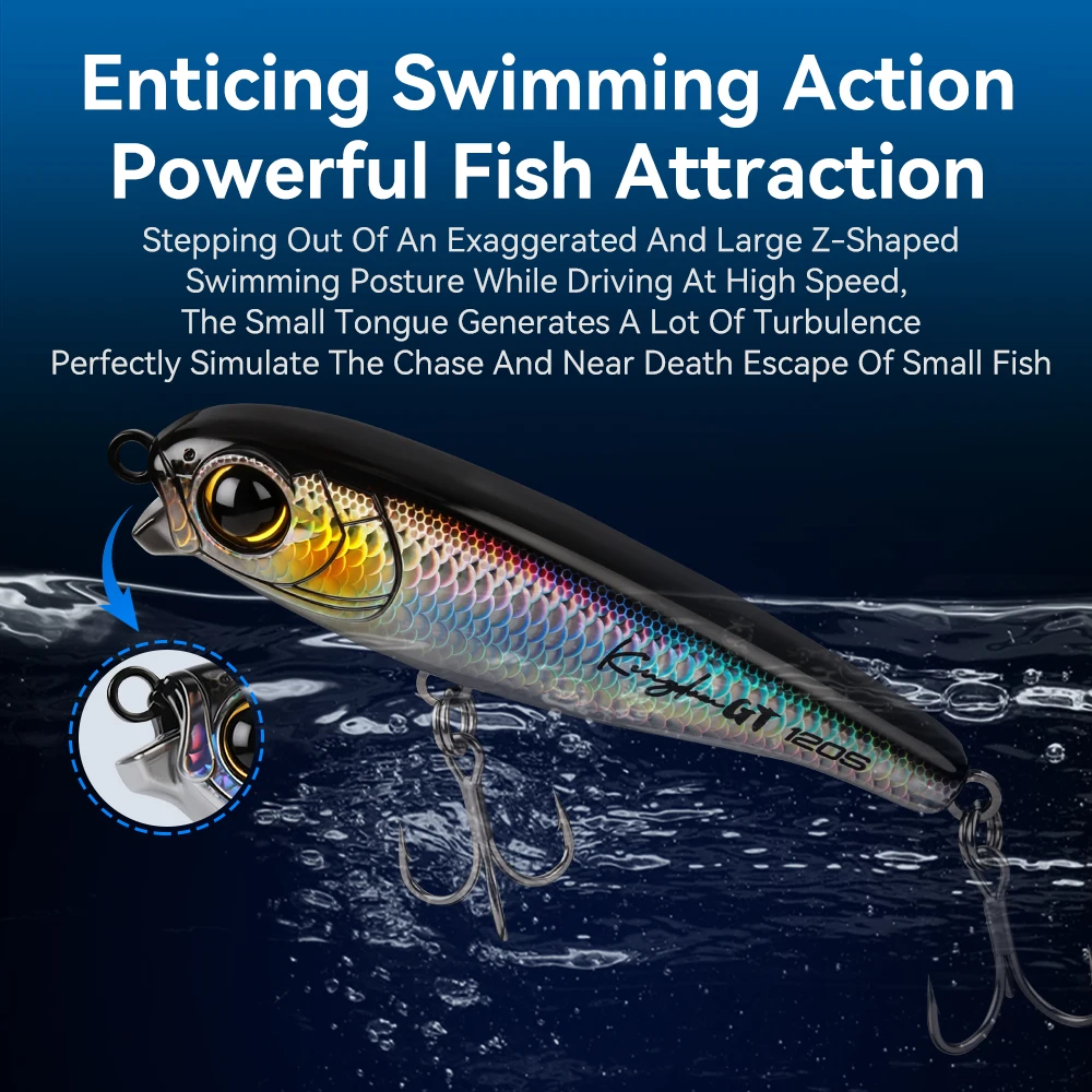 Señuelo duro Kingdom GT Minnow tipo lápiz de hundimiento - imagen 2