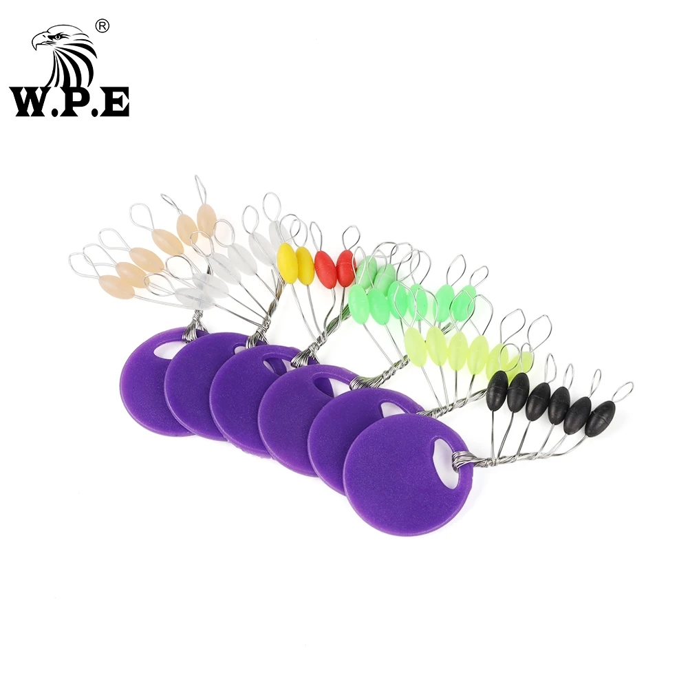 W.P.E Tapón de pesca silicona Space Bean – Línea ovalada flotador - imagen 2