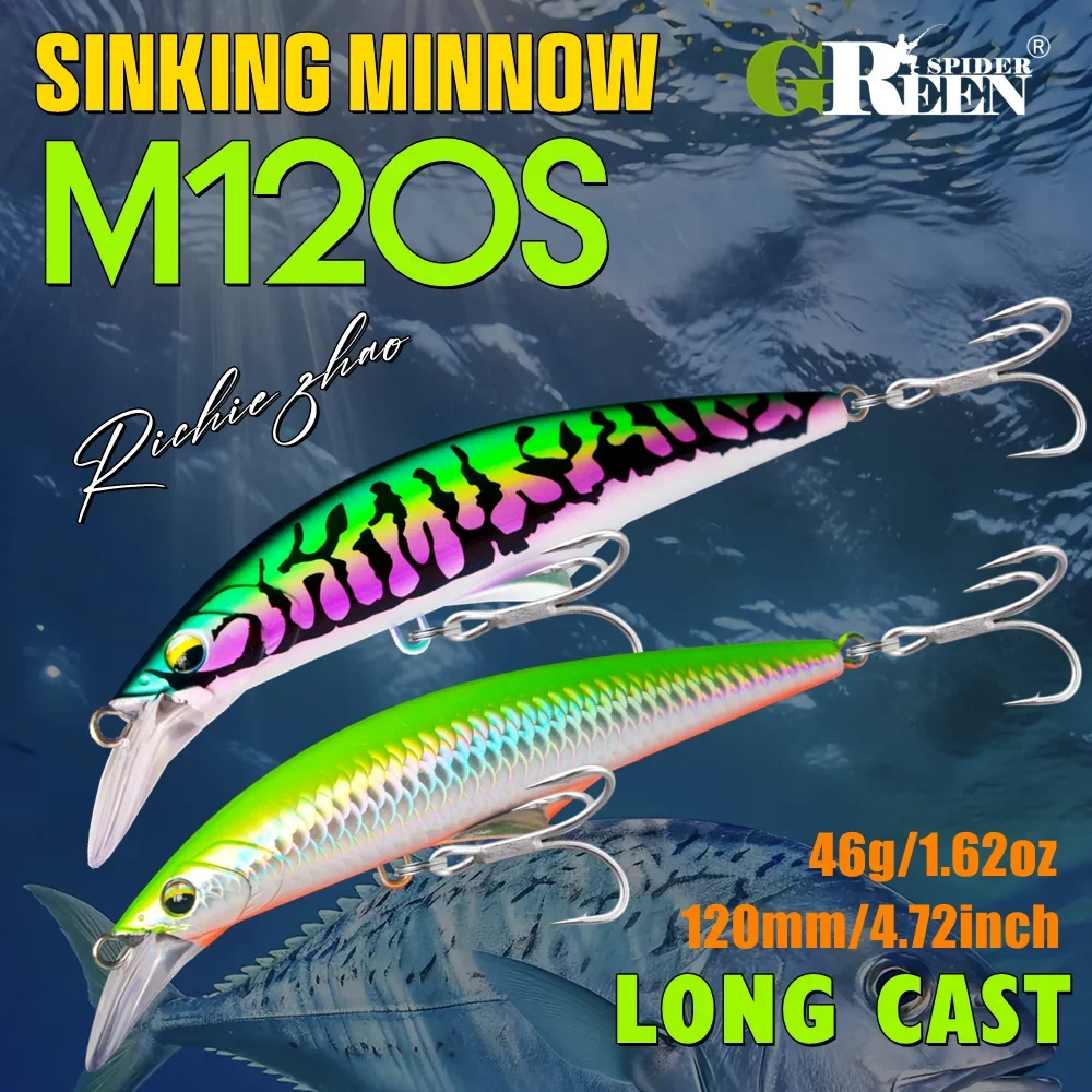 GreenSpider Minnow Swimbait – Cebo artificial para lubina y lucio - imagen 4
