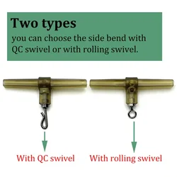 Conector alimentador quick change giratorio para carpa