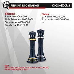 Soporte de carrete Gomexus de aluminio para carretes Shimano y Daiwa