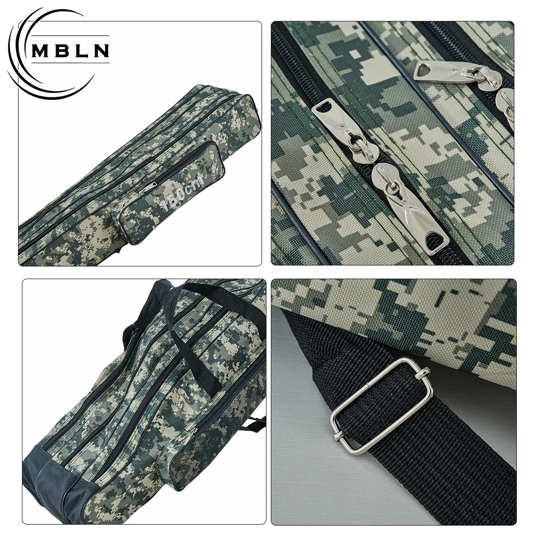 Bolsa plegable camuflaje urbano para caña de pescar - imagen 2