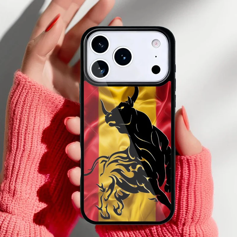 Funda con banderas de cuatro naciones en iPhone 15