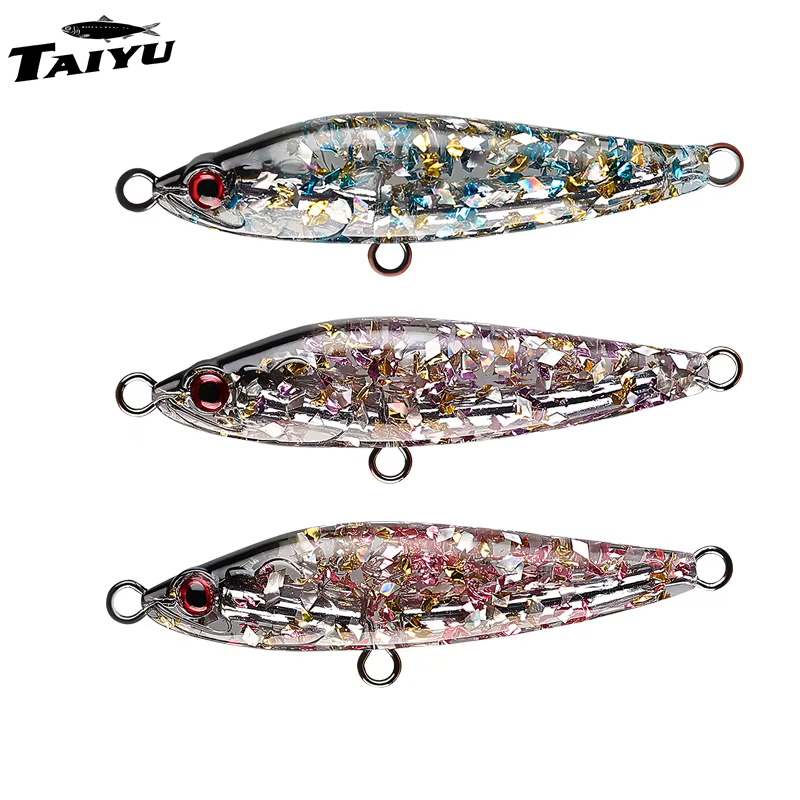 Señuelo duro TAIYU para luya – Cebo artificial con reflejo láser - imagen 2