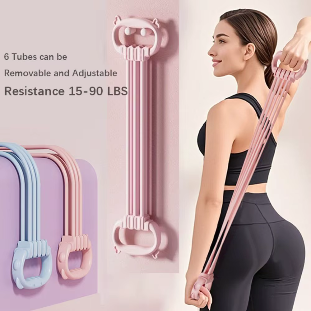8 Bandas de Resistencia Yoga – Silicona Suave 35 LB - imagen 5
