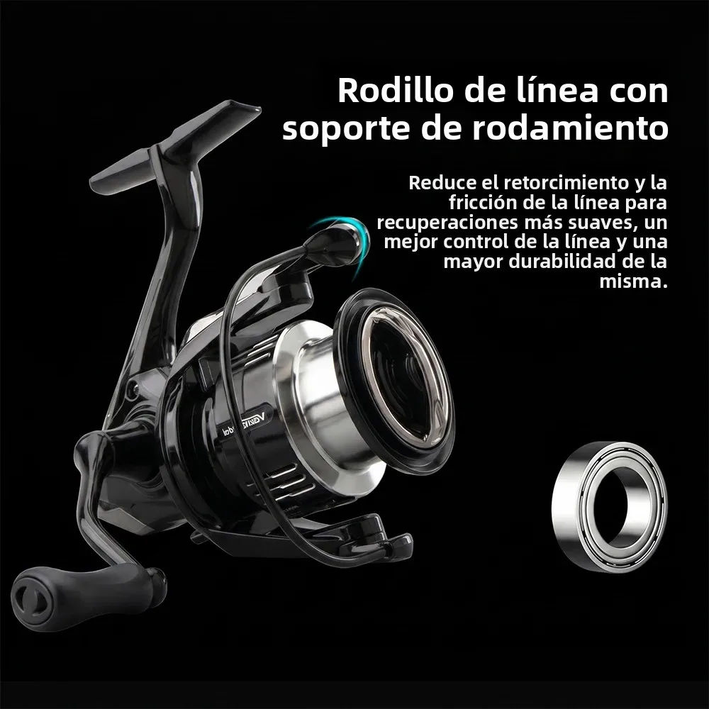 Carrete giratorio ligero Huidiao VANKUISHI para pesca de trucha - imagen 2