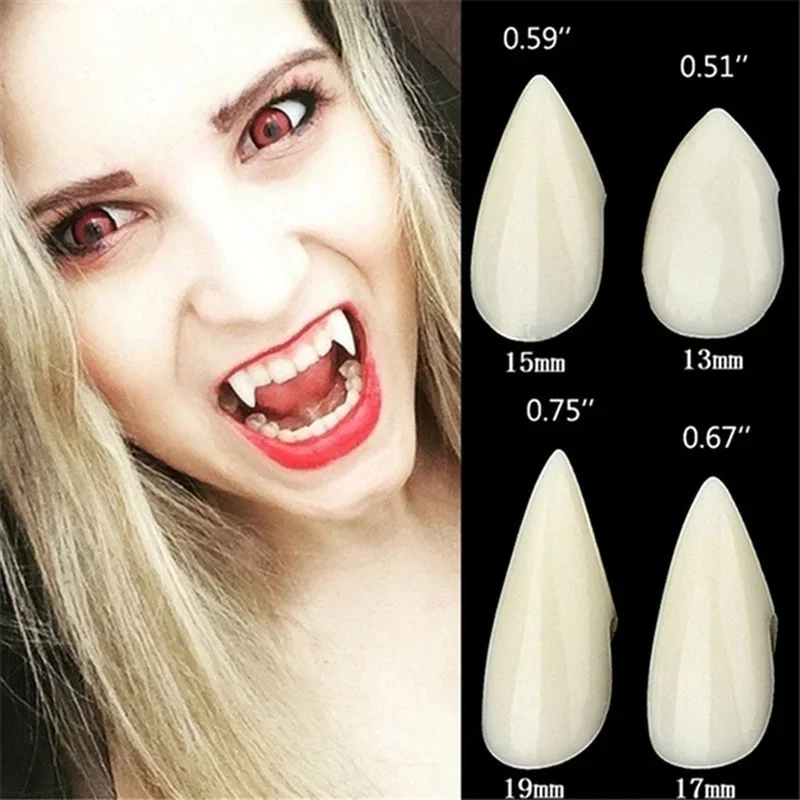 Colmillos de vampiro para Halloween con estilo dentadura