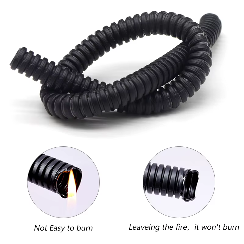Tubo corrugado aislado PP 1‑10 m – Enhebrado de cables y protección de mallas - imagen 3