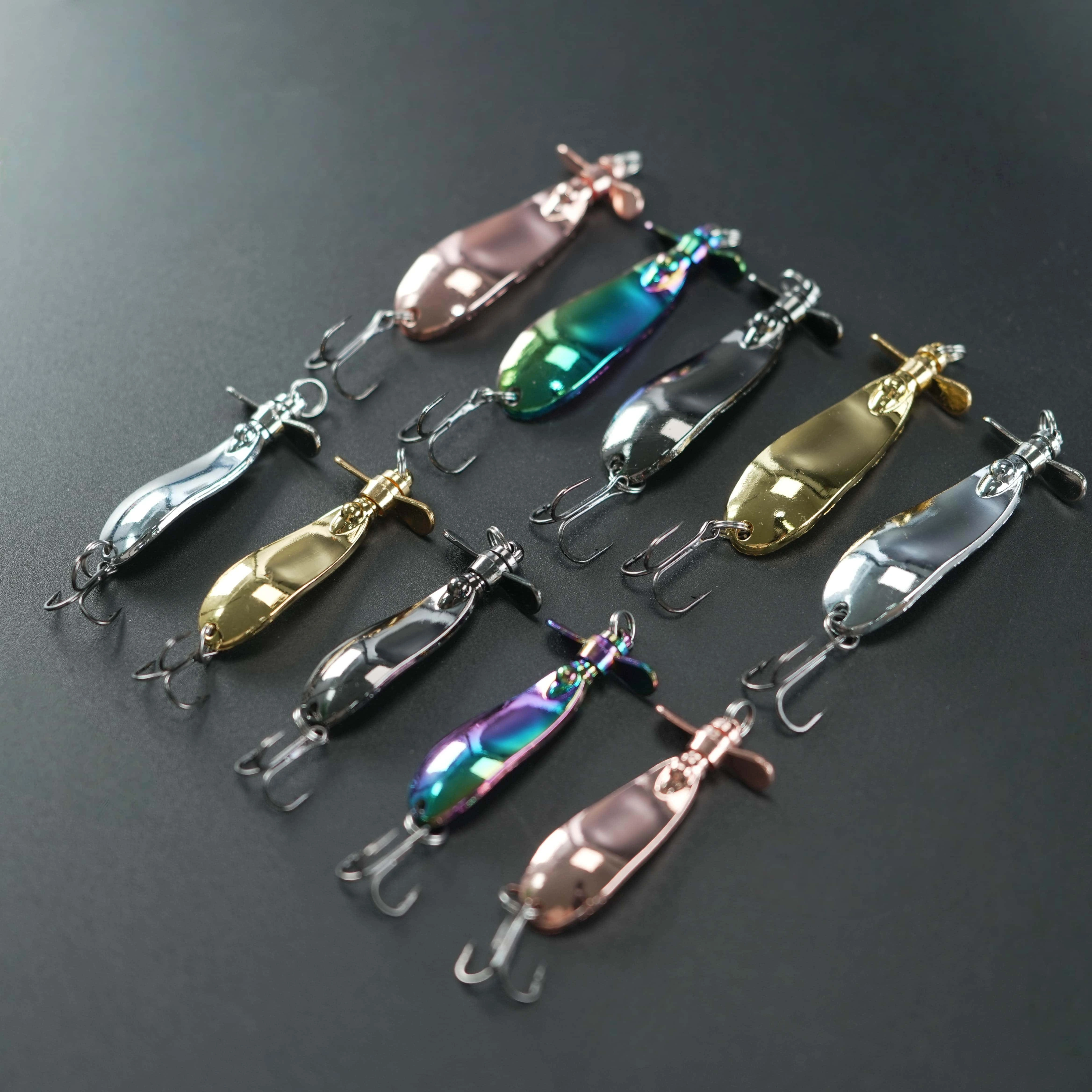 BRAVMACK Cuchara Hélice Zinc Reflectante Hundida Carpa Río Mar - imagen 2