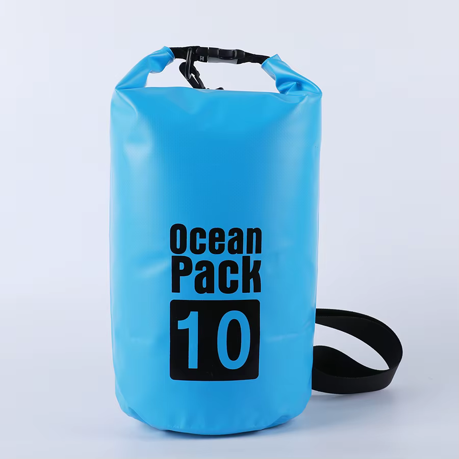 Bolsa estanca de lona tarpaulin en uso