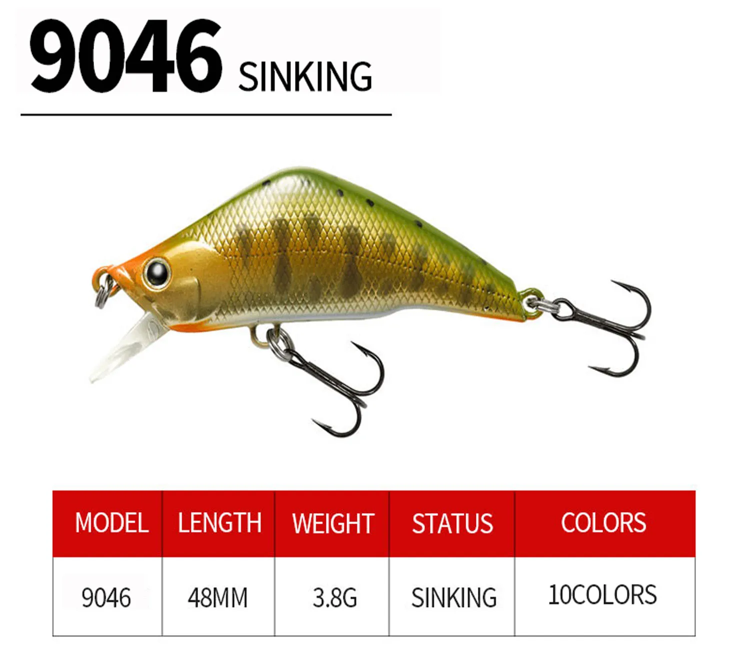 Wobbler hundible pececillo para trolling y pesca de trucha