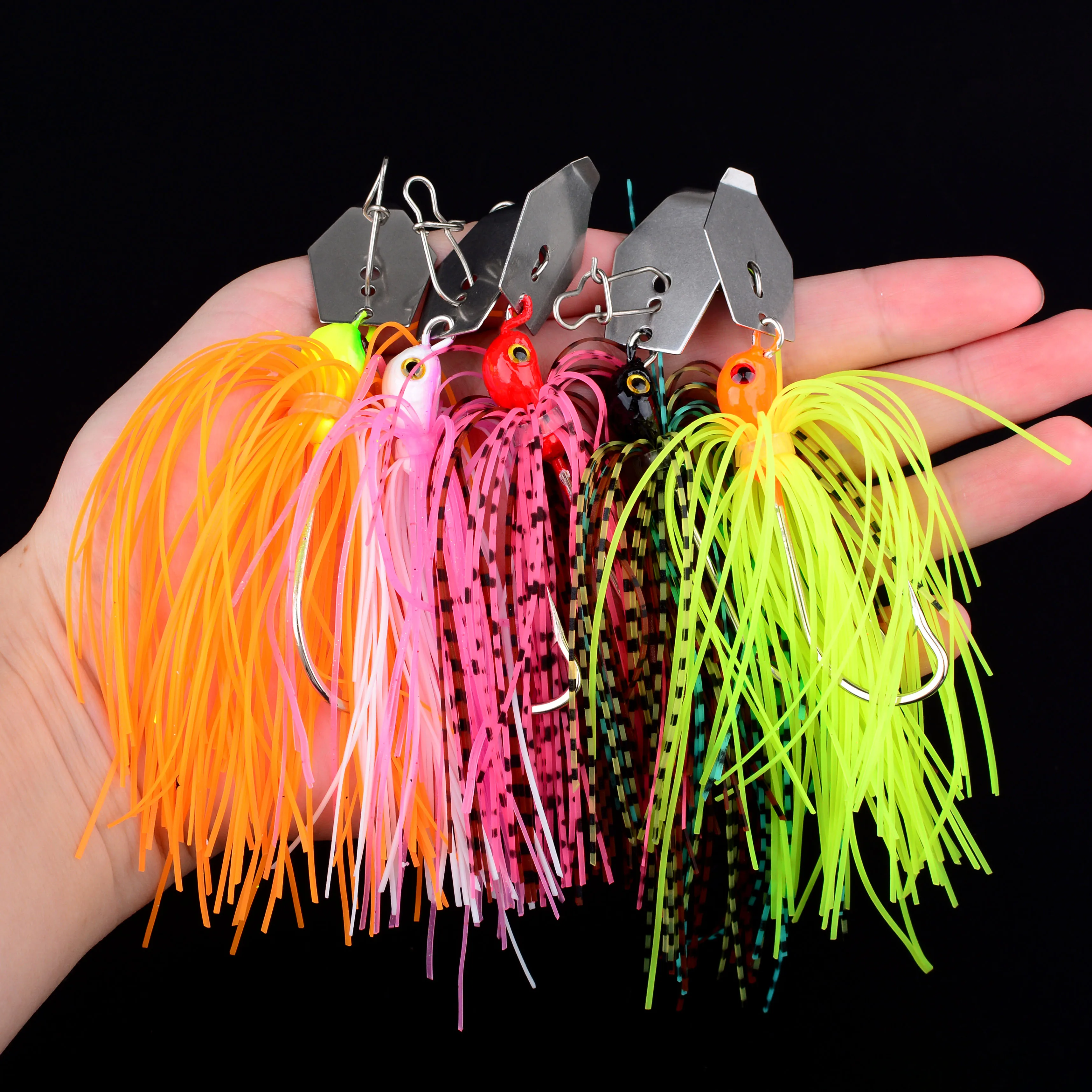 Señuelo Spinnerbait con doble cuchilla para lucio - imagen 2