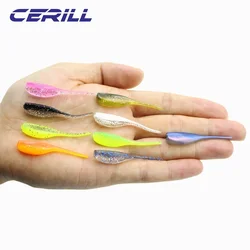 Señuelo Soft Bait Mini Doble Color – Cola singular para wobbler