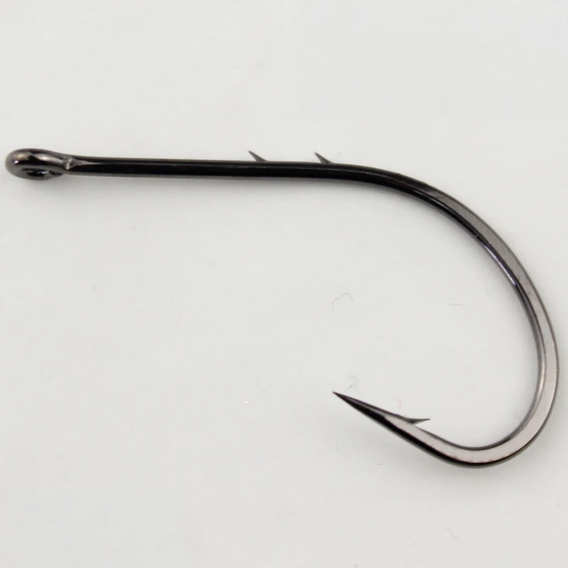 Anzuelos offset doble púa trasera, vástago largo para pesca arena - imagen 3