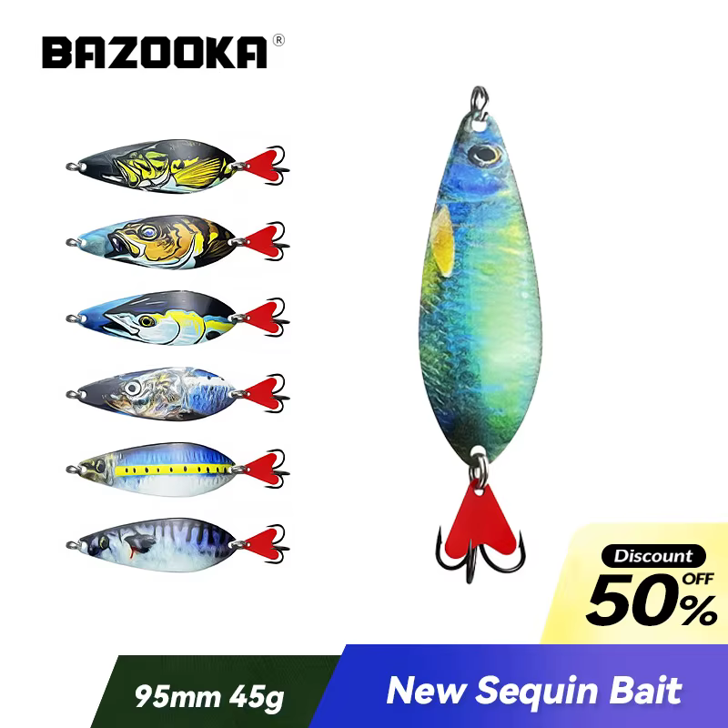 Cuchara Rotativa Bazooka - Señuelo Trucha con anzuelo hoja de sauce