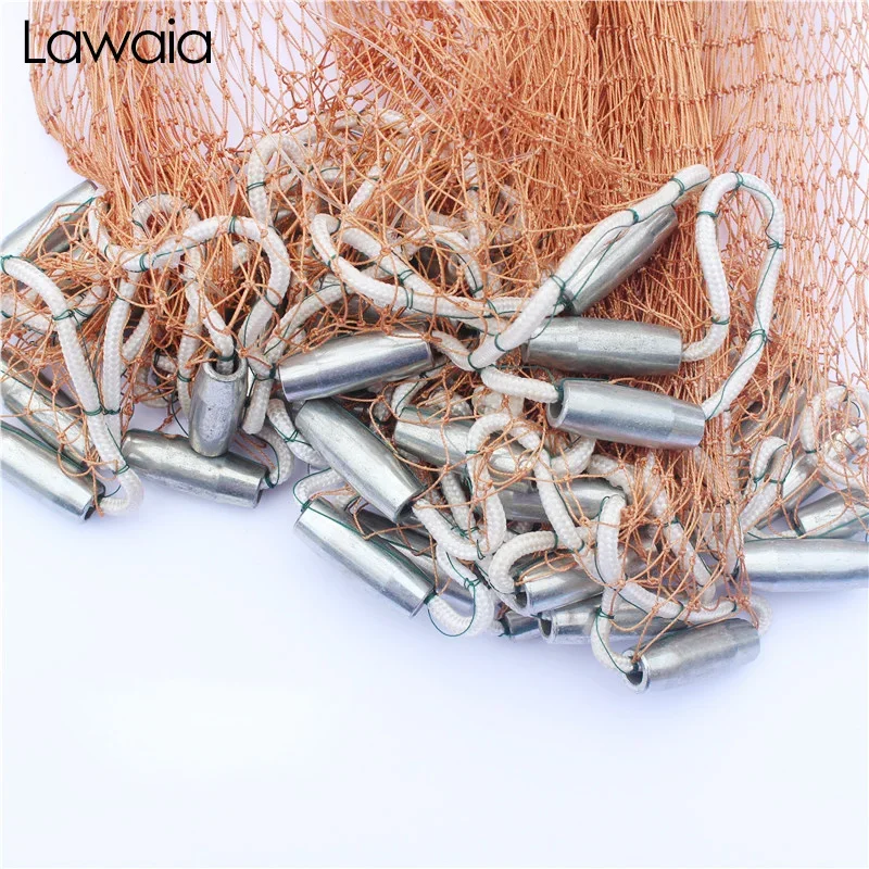 Lawaia USA Red de lanzamiento con plomo y malla pequeña - imagen 2
