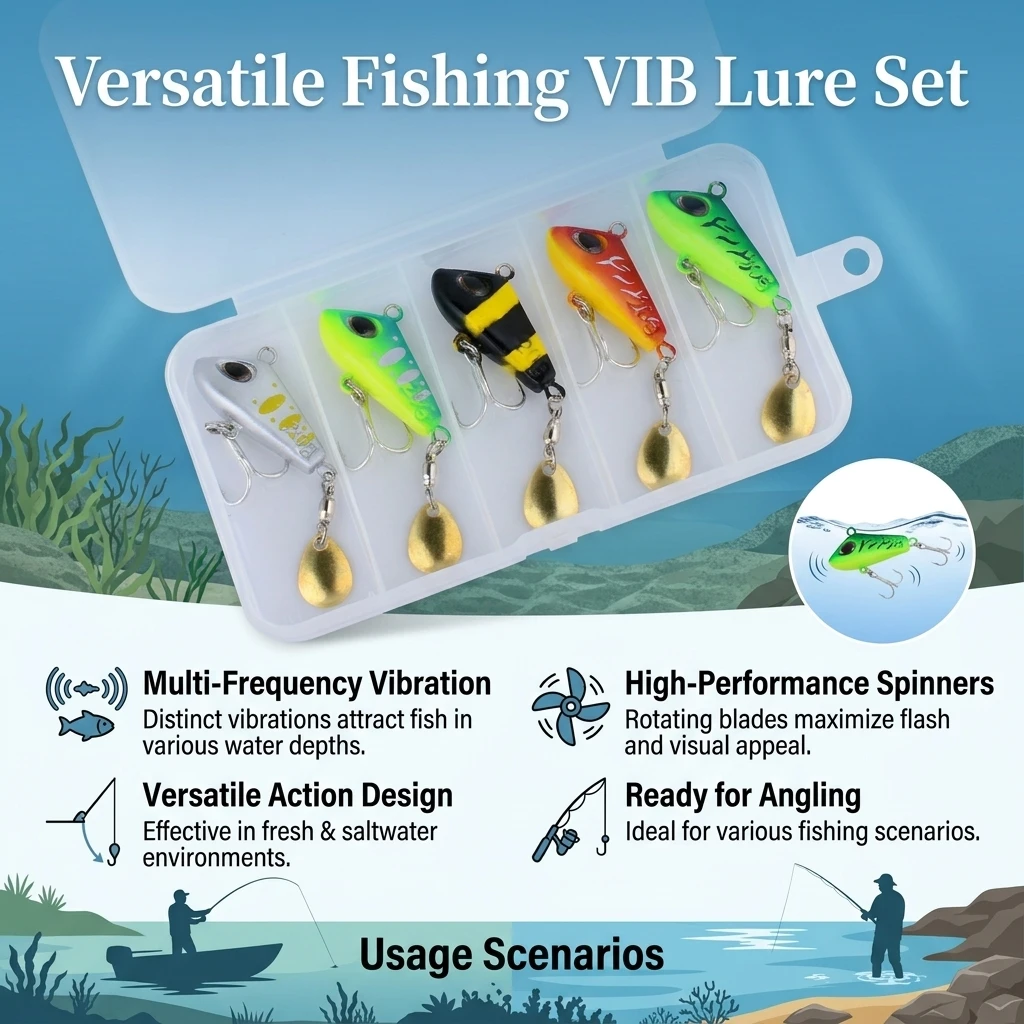 Cucharilla Spinner VIB 360 rotación de aleación para salada y trucha - imagen 3