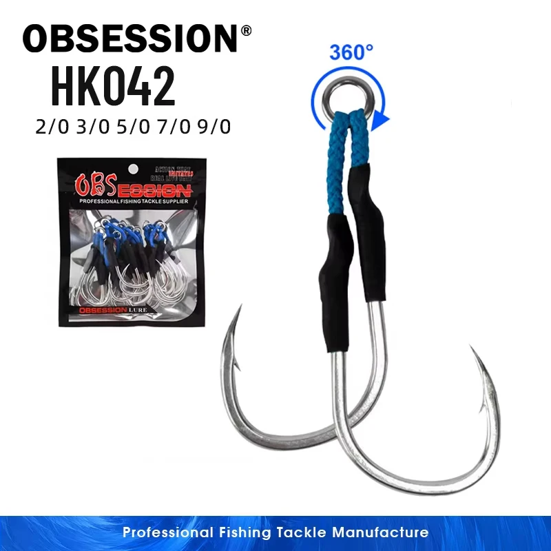 Obsession Anzuelo Jigging Alta Resistencia para Agua Salada Duradero