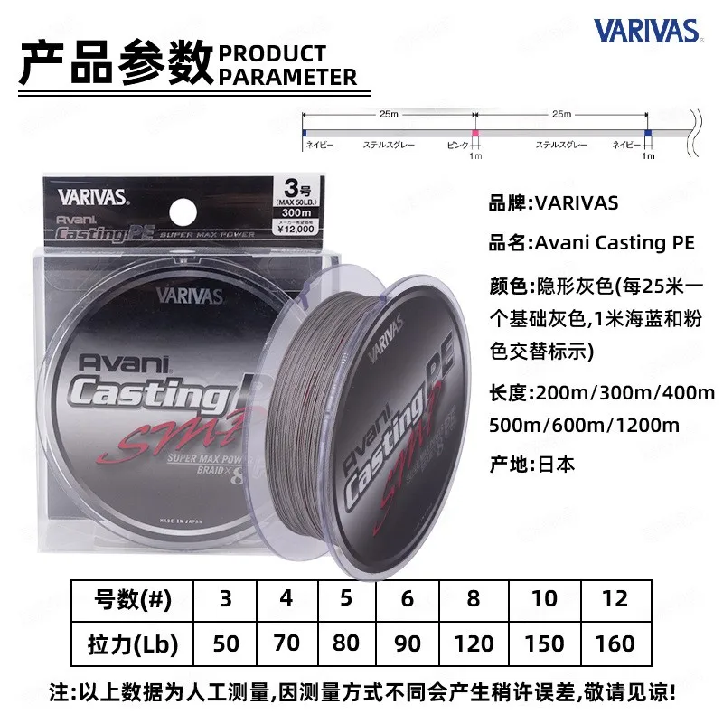 VARIVAS Avani SMP X8 línea de pesca multifilamento para atún - imagen 3