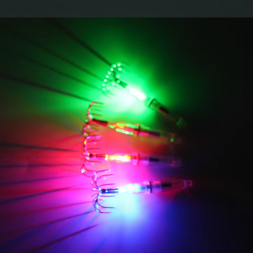 Anzuelo luminoso LED para pesca nocturna de calamar y pulpo - imagen 5