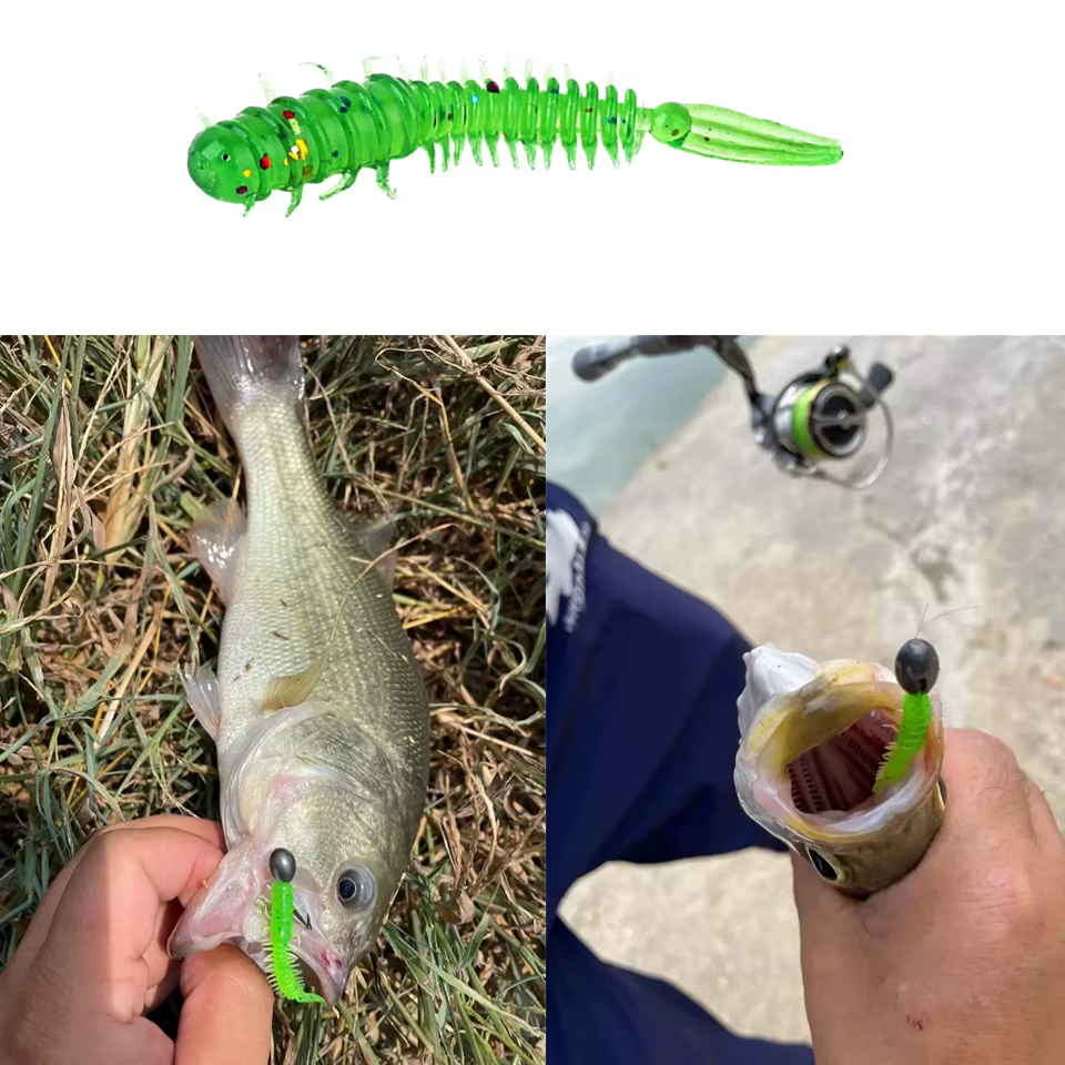 MUKUN Señuelo de goma 45mm – Cebo silicona para lubina - imagen 3