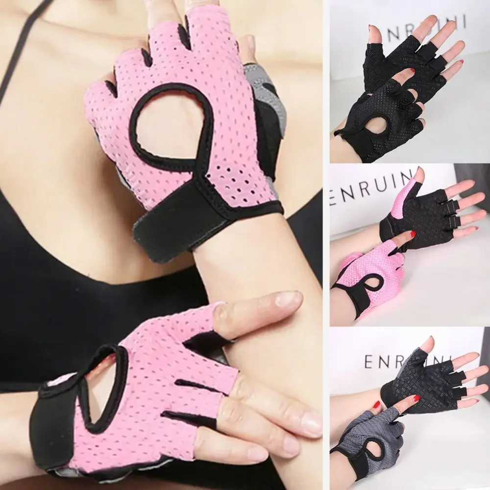 Guantes sin dedos antideslizantes transpirables para entrenamiento - imagen 5