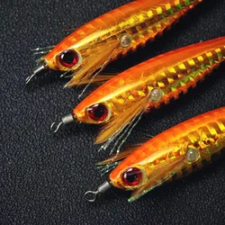 Señuelos luminosos horizontales para calamares y camarones marinos