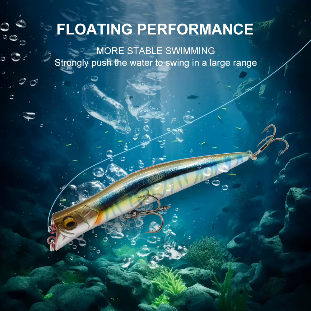 ESFISHING Darter King Popper flotante – Señuelo de superficie - imagen 4