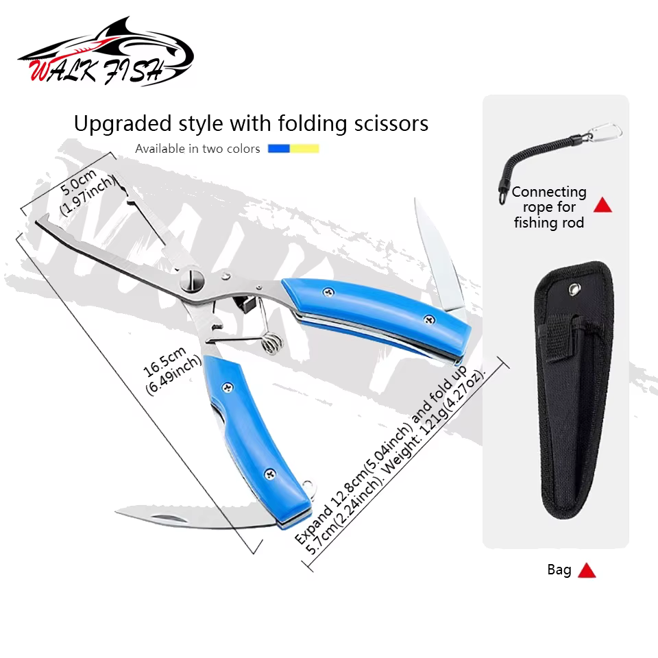WALK FISH Mini Alicates de Pesca Acero Inox – Cortador Línea - imagen 4