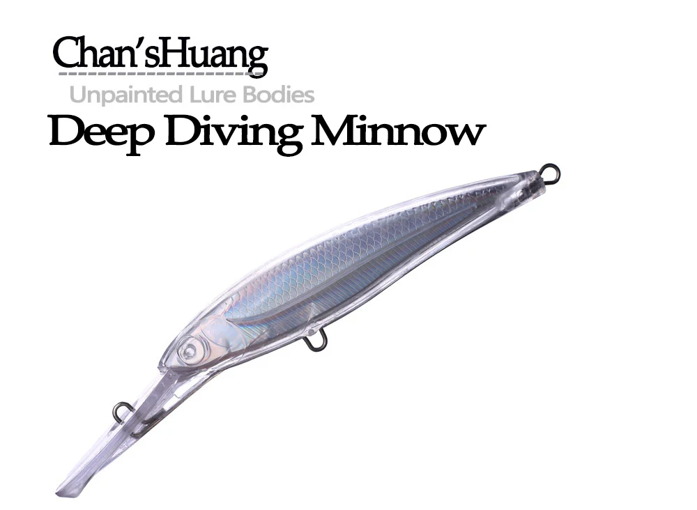 Señuelos minnow blancos sin pintar Chan’sHuang