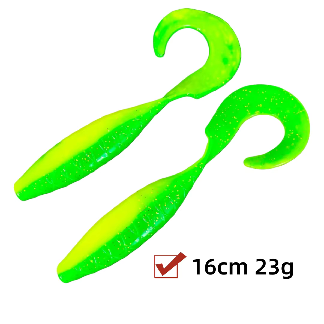 Swimbait vinilo largo – Señuelo artificial lubina, lucio y trucha - imagen 3