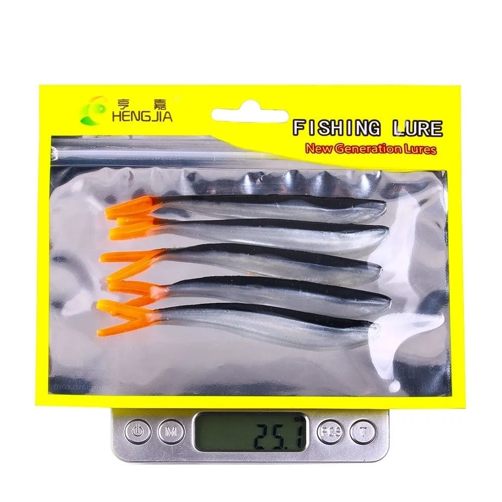 Señuelo de silicona Minnow con cola horquilla para lubina - imagen 2